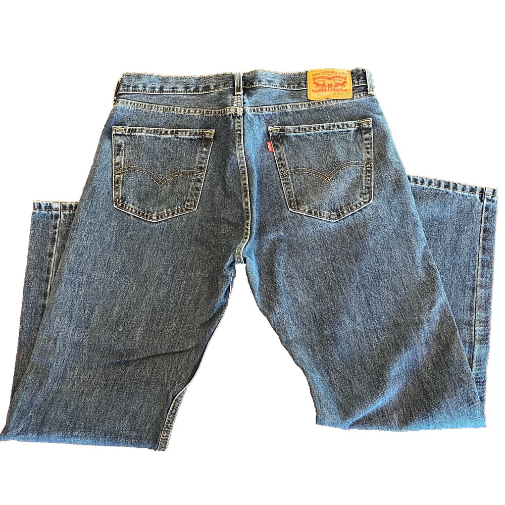 Levis 505 Regular‎ Fit Jeans Men's 36 X 29 100% Cotton Straight Leg - Picture 2 of 13